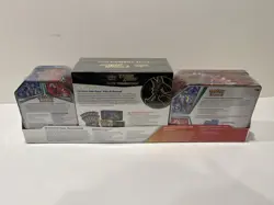 POKEMON CROWN ZENITH ETB Trading Cards TCG Costco 3 Pack Bundle + 2TINS NEW SEAL - Image 2