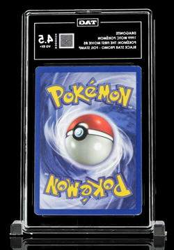 Dragonite 1999 WOTC Pokemon The First Movie #5 Black Star Promo TAG 4.5 WB Stamp - Image 3