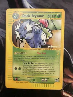 Pokemon Dark Ivysaur #6 Winner Stamp Best Of Game Promo - Image 1