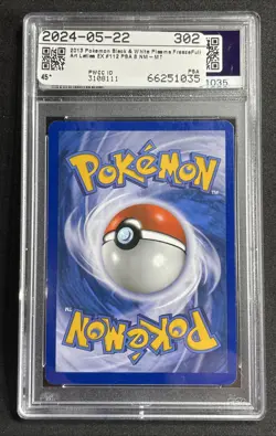 2013 Pokemon Latias EX Plasma Freeze Full Art Black & White #112 PSA 8 - Image 2