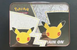 Pokemon Celebrations 25th Anniversary Collectors Chest Lunch Box Tin Sealed - Image 2