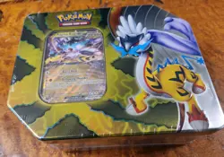 Pokemon 2024 Paradox Destinies Collectors Tin RAGING BOLT EX [1 promo & 5 Packs] - Image 1