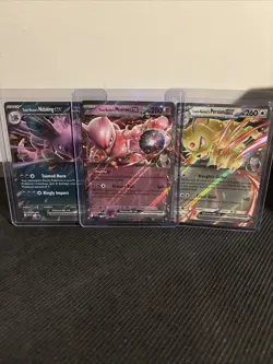 Pokemon SV Team Rocket Tin Promo Set Mewtwo 216, Nidoking 217, Persian 218 - NM - Image 1