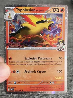 Carte Pokemon Typhlosion De Luth 034/182 STAFF Rivalites Destinees Francais - Image 5