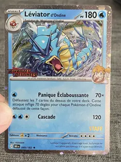 Carte Pokemon Leviator D’Ondine 049/182 STAFF Rivalites Destinees Francais - Image 5