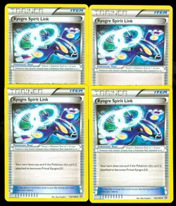 Pokemon KYOGRE SPIRIT LINK 132/160 - XY Primal Clash - MINT 4X - Image 1