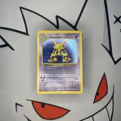1999 Pokemon Base Set Alakazam Shadowless 1/102 Heavily Played-Moderately Played - Image 3