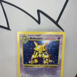 1999 Pokemon Base Set Alakazam Shadowless 1/102 Heavily Played-Moderately Played - Image 5