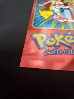 2000 topps Animation Tin Topper Box Ash Pikachu jumbo tv pokemon #2 Chrome D431 - Image 3