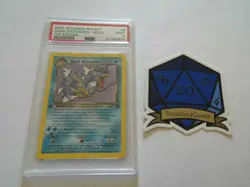 x1 2000 Pokemon Team Rocket 1st Edition Dark Gyarados Holo #8 PSA 9 Mint - Image 1