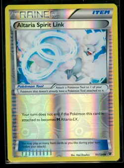 Pokemon ALTARIA SPIRIT LINK 91/124 - XY Fates Collide - Rev Holo - MINT - Image 1
