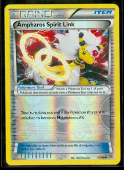 Pokemon AMPHAROS SPIRIT LINK 70/98 - XY Ancient Origins - Rev Holo - MINT - Image 1