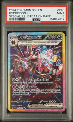 2024 POKEMON SSP EN-SURGING SPARKS SPECIAL ILLUSTRATION RARE HYDREIGON EX PSA 9 - Image 1