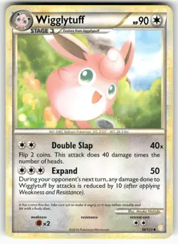 Wigglytuff HeartGold SoulSilver Uncommon Pokemon Lightly played - Image 1