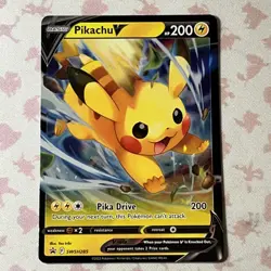 Pokemon TCG Pikachu V SWSH Black Star Promos SWSH285 Holo Promo - Image 1