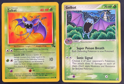 POKEMON FOSSIL & Delta Species- ZUBAT & GOLBAT - GOOD CONDITION MP - Image 1