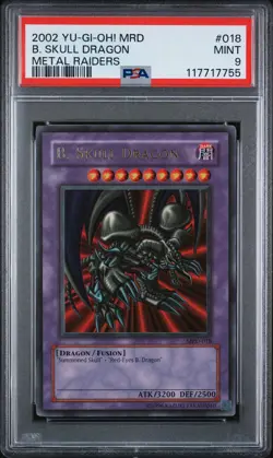 2002 YU-GI-OH! MRD-METAL RAIDERS #018 B. SKULL DRAGON PSA 9 - Image 1