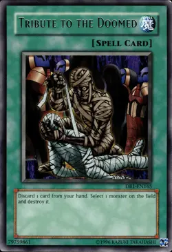 Tribute To The Doomed - Rare DB1-EN165 - LP - YuGiOh - Image 1