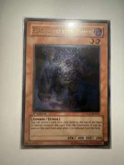 Yu-Gi-Oh MISPRINT BLUE Plaguespreader Zombie 1st Edition Ultimate CSOC-EN031 - Image 1