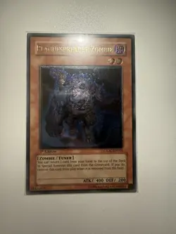 Yu-Gi-Oh MISPRINT BLUE Plaguespreader Zombie 1st Edition Ultimate CSOC-EN031 - Image 2