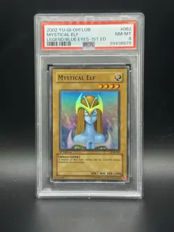 Yu-Gi-Oh! TCG Mystical Elf Legend of Blue Eyes White Dragon LOB-062 1st Edition - Image 1