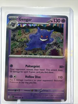 Pokemon TCG Gengar 094/165 2023 Scarlet & Violet 151 Holo Rare Card - NM - Image 1