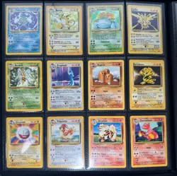 100% Complete Base Set Unlimitted Pokemon Cards 102/102 LP to NM - Image 2