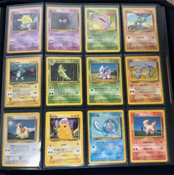 100% Complete Base Set Unlimitted Pokemon Cards 102/102 LP to NM - Image 5