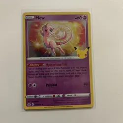 Pokemon TCG Celebrations Mew Holo Card 011/025 - Image 1