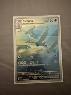 Swanna 110/086 IR Illustration White Flare Pokemon TCG Rare Card - Image 1