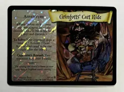 2001 HARRY POTTER TCG BASE SET FOIL RARE CARD 6/116 GRINGOTTS CART RIDE UNPLAYED - Image 1