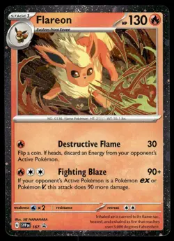 Pokemon TCG SV: Scarlet & Violet Promo Cards #167 Flareon NM - Image 1