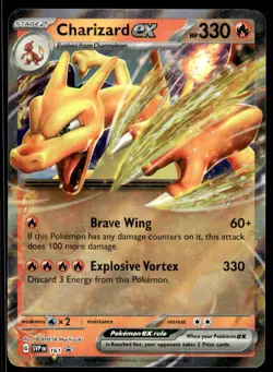 Pokemon TCG SV: Scarlet & Violet Promo Cards #161 Charizard ex NM - Image 1