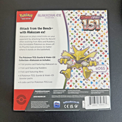 Pokemon Scarlet & Violet 151 Alakazam EX Collection Booster Box Sealed TCG Cards - Image 2