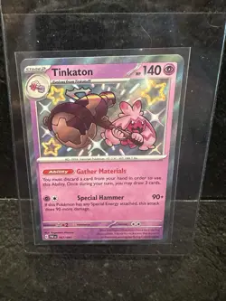 Tinkaton - 167/091 - Pokemon Paldean Fates Shiny Rare Card NM - Image 1