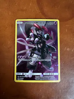 Pokemon Armoured Mewtwo Black Star Promo SM228 Pokemon Card - Image 1