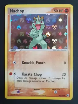 Machop 64/101 Reverse Holo - Hidden Legends Set - Pokemon Card - Near Mint - Image 1