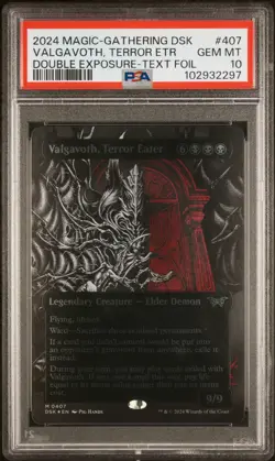 2024 MTG DUSKMOURN: HOUSE OF HORROR #407 VALGAVOTH, TERROR EATER PSA 10 - Image 1