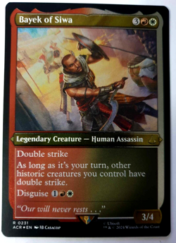 MTG Assassin's Creed - Bayek of Siwa - Etched FOIL Rare - 0231 NM - Image 1