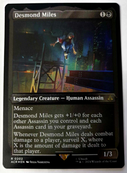 MTG Assassin's Creed - Desmond Miles - Etched FOIL Rare - 0202 NM - Image 1