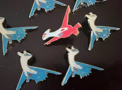 Latios And Latias Pokemon Collectors Pin Lot If 7 - Small Pins - See Photos - Image 3