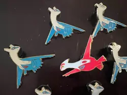 Latios And Latias Pokemon Collectors Pin Lot If 7 - Small Pins - See Photos - Image 4