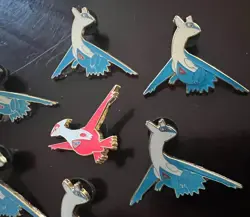 Latios And Latias Pokemon Collectors Pin Lot If 7 - Small Pins - See Photos - Image 5