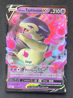 Hisuian Typhlosion V Pokemon Sword & Shield SWSH237 Black Star Promo NM - Image 1