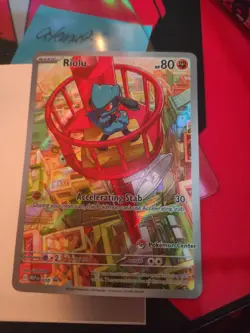 Pokemon TCG Riolu 010 Pokemon Center Stamped Black Star Promo - Mega Evolutions - Image 1