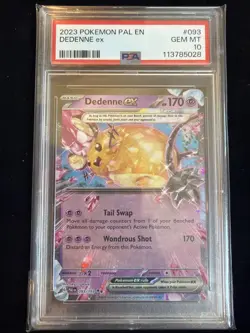 Dedenne ex 093/193 Sv02: Paldea Evolved Holo PSA 10 Pokemon - Image 1