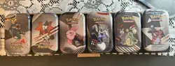 Pokemon Black Bolt & White Flare Mini Tins (Lot of 6) - Image 1