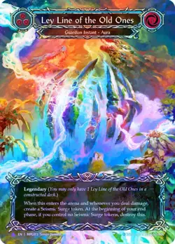 FAB COLD FOIL Ley Line of the Old Ones (Marvel) - Mastery Pack Guardian Card # - Image 1