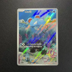 Pokemon Marill TCG Card 204/193 Paldea Evolved Illustration Rare Holo - Image 1