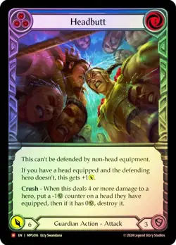 FAB RAINBOW FOIL Headbutt - Mastery Pack Guardian Card # 016 - Image 1